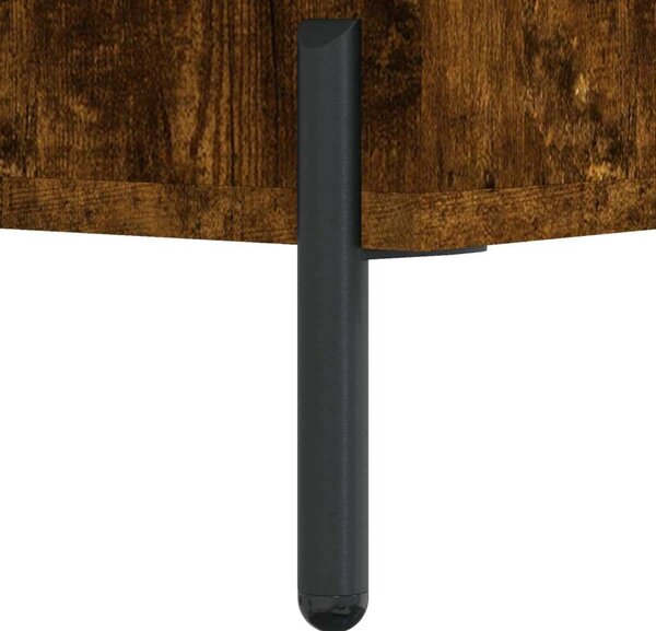 VIDAXL - Fa Magasszekrény - Füstös Tölgy - 34,5x34x180 cm