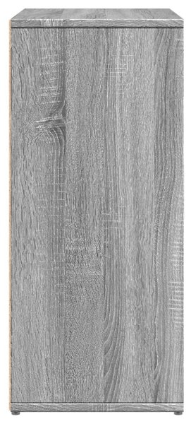 2 db szürke sonoma színű szerelt fa tálalószekrény 60x31x70 cm