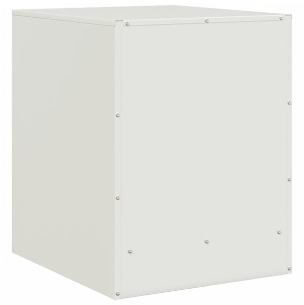2 db fehér acél éjjeliszekrény 34,5 x 39 x 44 cm