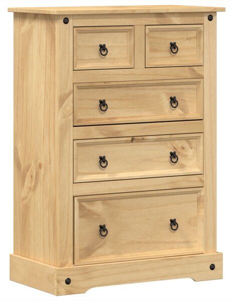 Corona tömör fenyőfa komód 80 x 43 x 114 cm