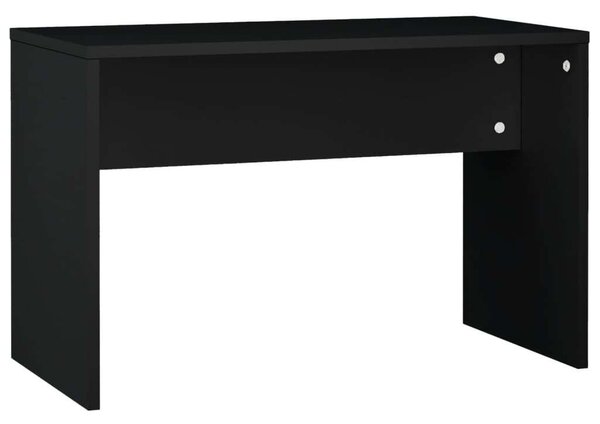 Elegáns Fekete Sminkasztal Szett LED-es Tükörrel