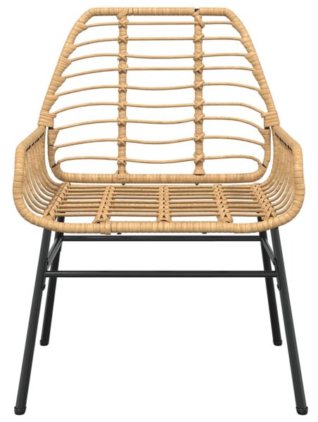 2 db barna polyrattan kerti szék