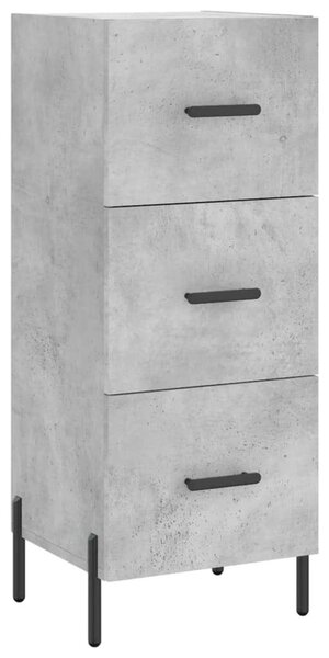 Magas Szekrény - Beton Szürke - 3 Fiók - 180 cm