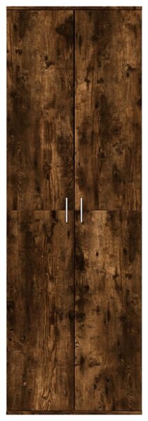 Füstös tölgy színű szerelt fa magasszekrény 60 x 35 x 180 cm