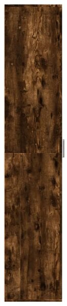 Füstös tölgy színű szerelt fa magasszekrény 60 x 35 x 180 cm