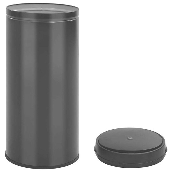 Automatikus Szemeteskuka - 80 Liter - Fekete Szénacél