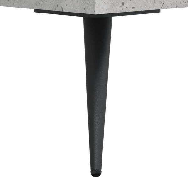 Betonszürke szerelt fa magasszekrény 69,5 x 34 x 180 cm