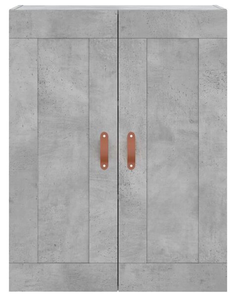 Betonszürke szerelt fa magasszekrény 69,5 x 34 x 180 cm