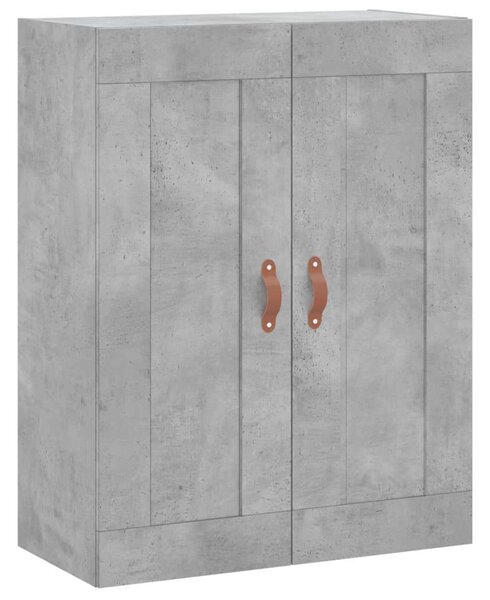 Betonszürke szerelt fa magasszekrény 69,5 x 34 x 180 cm