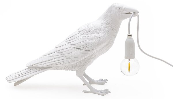 Seletti - Bird Lamp Waiting Asztali Lámpa Kültéri White - Lampemesteren