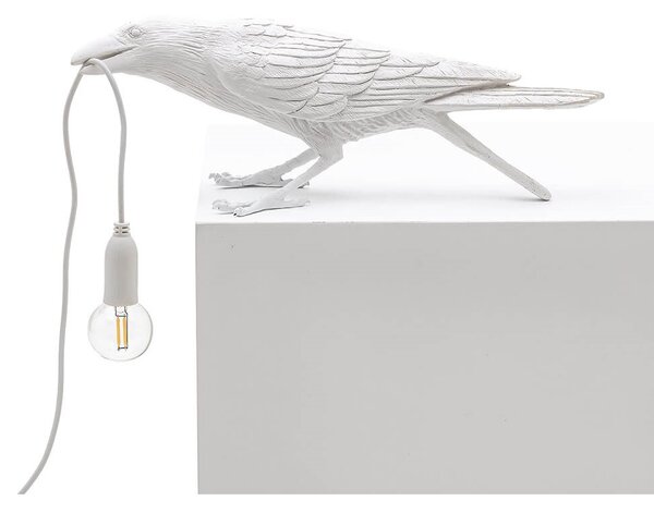 Seletti - Bird Lamp Playing Asztali Lámpa Kültéri White - Lampemesteren