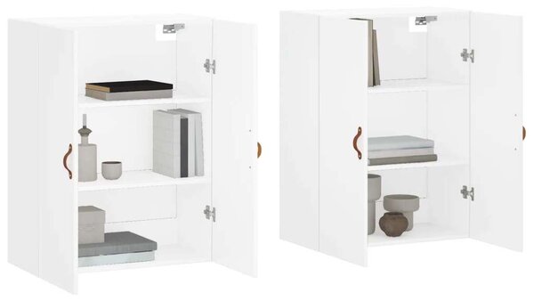 VidaXL 2 db fehér fali szekrény 69,5 x 34 x 90 cm