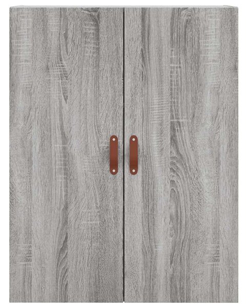 2 db szürke sonoma színű fali szekrény 69,5 x 34 x 90 cm