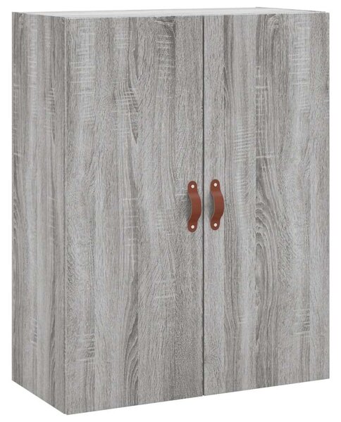 Szürke sonoma szerelt fa magasszekrény 69,5 x 34 x 180 cm