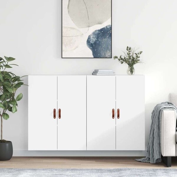 VidaXL 2 db fehér fali szekrény 69,5 x 34 x 90 cm
