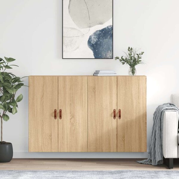 VidaXL 2 db sonoma tölgy fali szekrény 69,5 x 34 x 90 cm