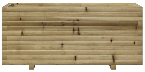 Impregnált fenyőfa kerti virágláda 110 x 40 x 49,5 cm