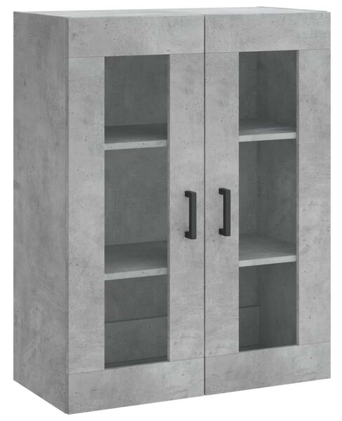 VIDAXL Magas Szekrény - Betonszürke - 69,5x34x180 cm