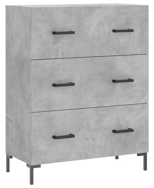 VidaXL Magasszekrény - Fa - Betonszürke - 180cm