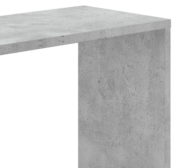5 szintes betonszürke szerelt fa könyvespolc 80,5x23,5x162,5 cm