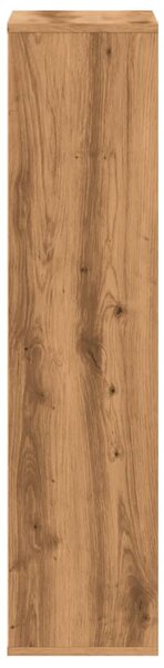 Kézműves tölgy szerelt fa könyvespolc 50 x 25 x 105 cm
