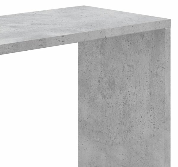 5 szintes betonszürke szerelt fa könyvespolc 45x23,5x162,5 cm
