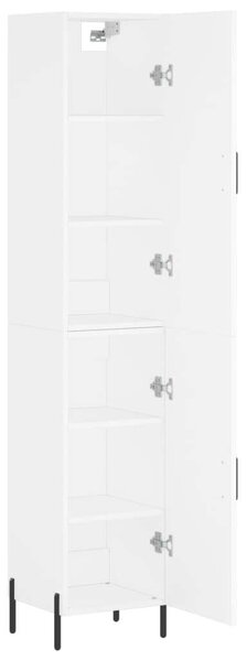 VidaXL fehér szerelt fa magasszekrény 34,5x34x180 cm