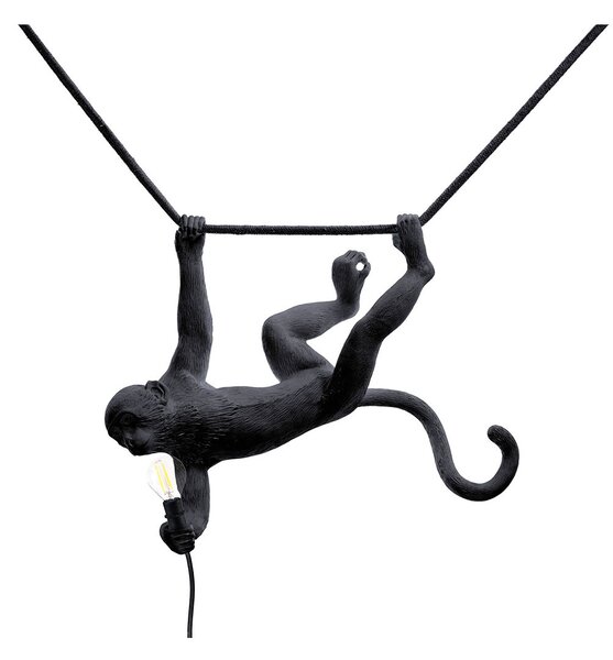 Seletti - Monkey Kültéri Függőlámpa Swing Black - Lampemesteren