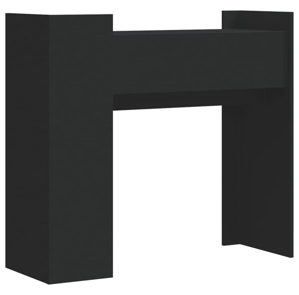 Fekete szerelt fa tálalóasztal 100x35x90 cm