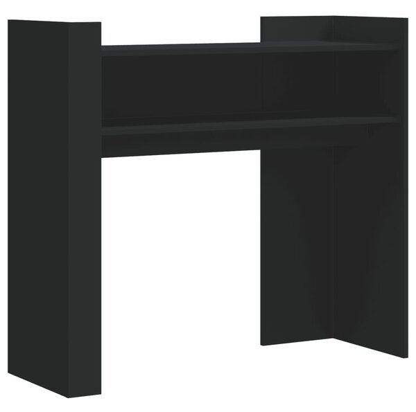 Fekete szerelt fa tálalóasztal 100x35x90 cm