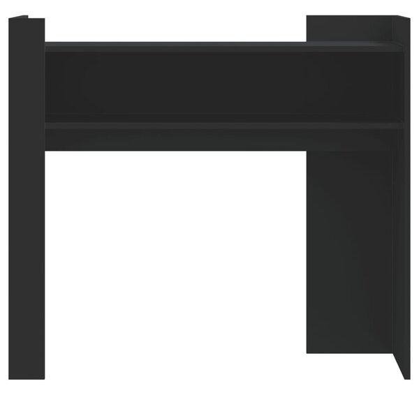 Fekete szerelt fa tálalóasztal 100x35x90 cm