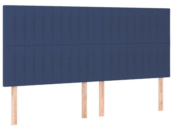 VidaXL Kék Szövet Ágy - 180x200 cm