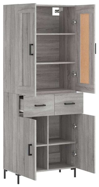 VidaXL szürke sonoma szerelt fa magasszekrény 69,5 x 34 x 180 cm