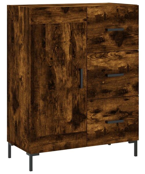 VidaXL füstös tölgy színű szerelt fa magasszekrény 69,5 x 34 x 180 cm