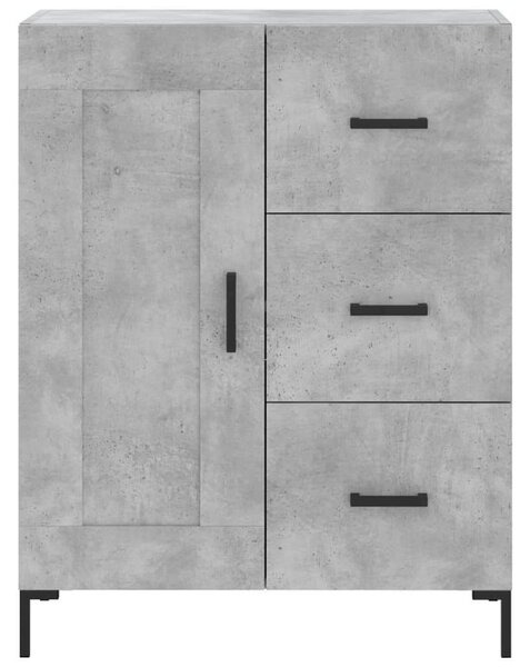 VidaXL betonszürke szerelt fa magasszekrény 69,5 x 34 x 180 cm