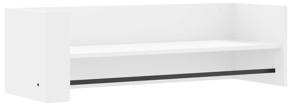 Fehér szerelt fa fali polc 100 x 35 x 30,5 cm