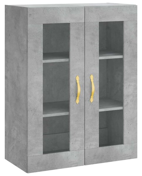VidaXL betonszürke szerelt fa magasszekrény 69,5 x 34 x 180 cm