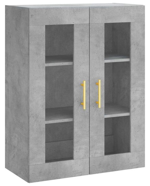 VidaXL betonszürke szerelt fa magasszekrény 69,5 x 34 x 180 cm