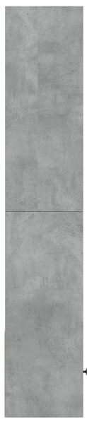 Betonszürke szerelt fa könyvespolc 40 x 36 x 189 cm
