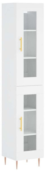 VidaXL fehér szerelt fa magasszekrény 34,5x34x180 cm