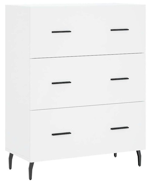 VidaXL Fehér Magasszekrény - 3 Fiók - 180 cm