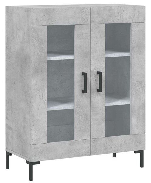 VidaXL betonszürke szerelt fa magasszekrény 69,5 x 34 x 180 cm