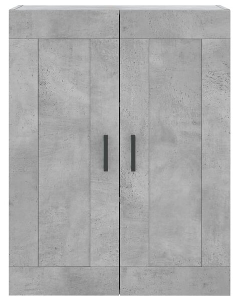 VidaXL betonszürke szerelt fa magasszekrény 69,5 x 34 x 180 cm