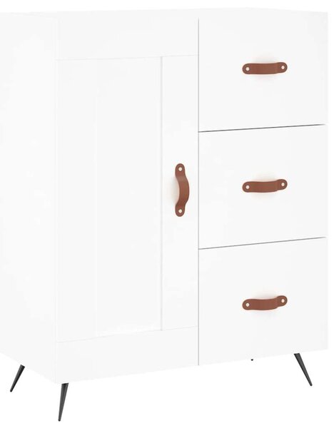 VidaXL Fehér Fa Magasszekrény - 180 cm
