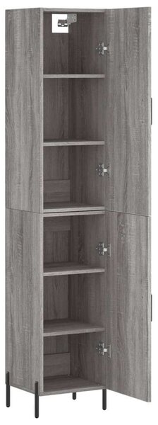 VidaXL Fa Magasszekrény - Szürke Sonoma - 180 cm