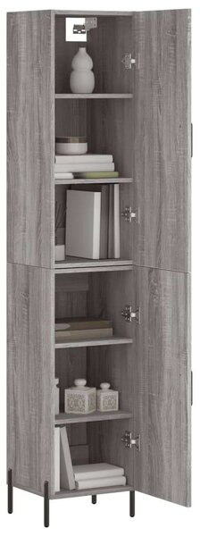 VidaXL Fa Magasszekrény - Szürke Sonoma - 180 cm