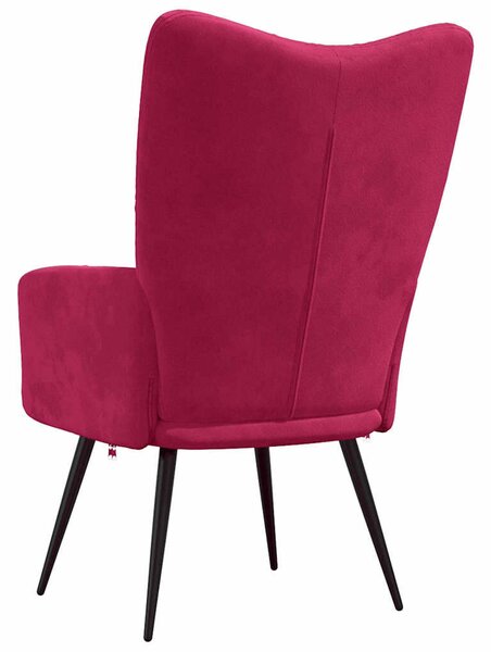 VidaXL Bordó Bársony Pihenőszék - Modern Design