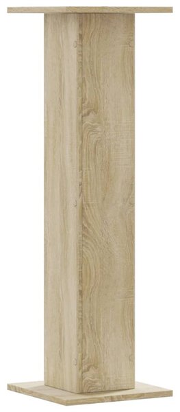 2 db sonoma tölgy szerelt fa növénytartó állvány 30x30x95 cm