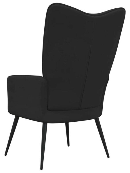 Bársony Pihenőszék - Fekete - 61x70x96,5cm