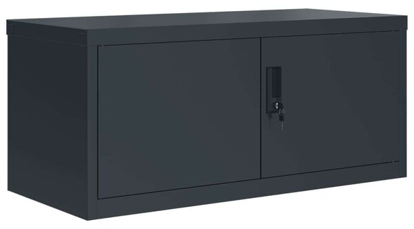VidaXL antracitszürke acél irattartó szekrény 90 x 40 x 130 cm